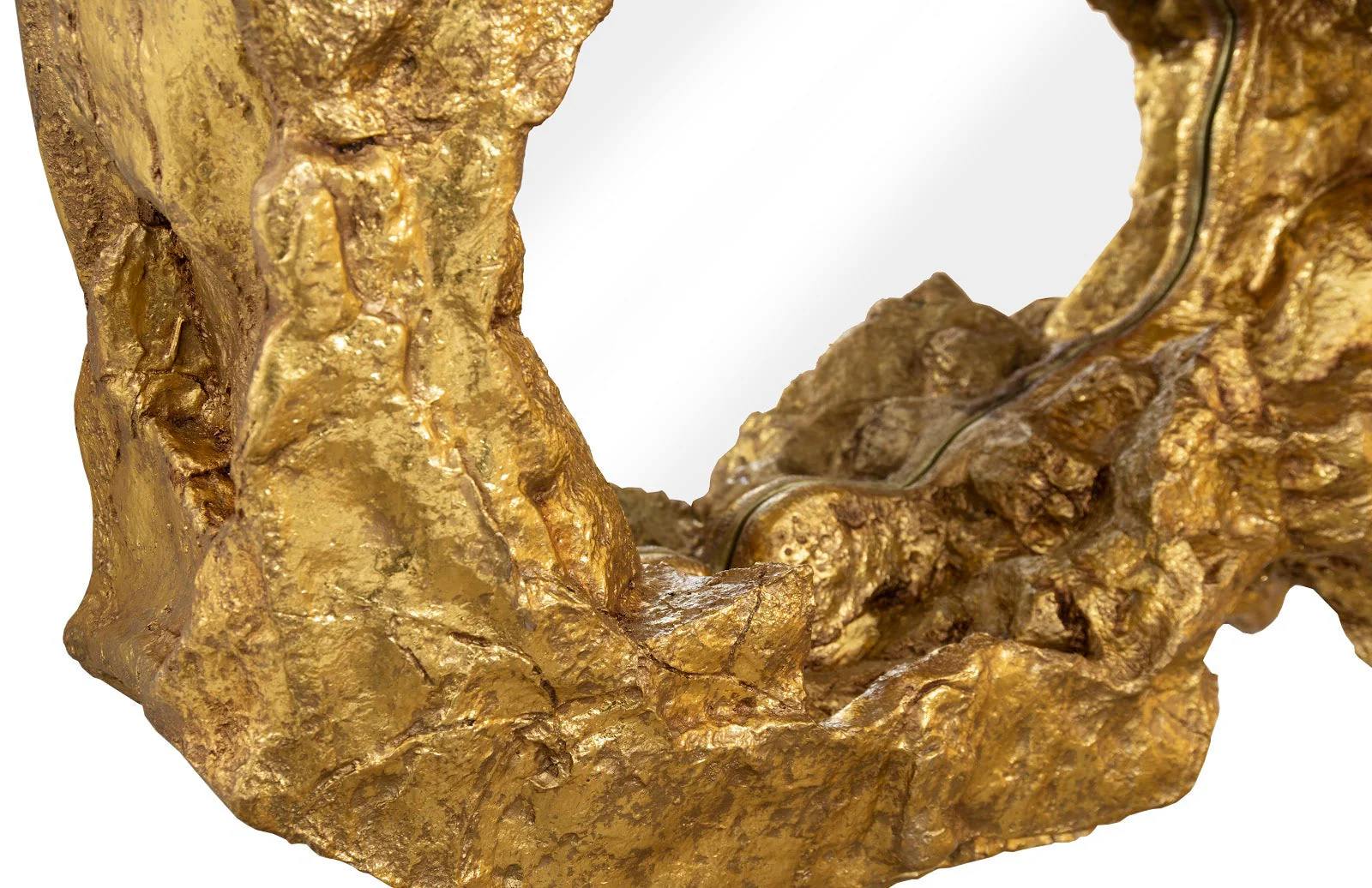 Phillips Collection Rock Pond Mirror, Gold Leaf - Image 3