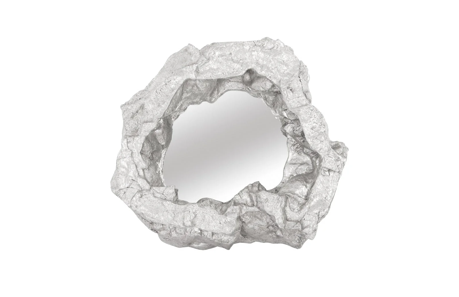 Phillips Collection Rock Pond Mirror, Silver Leaf