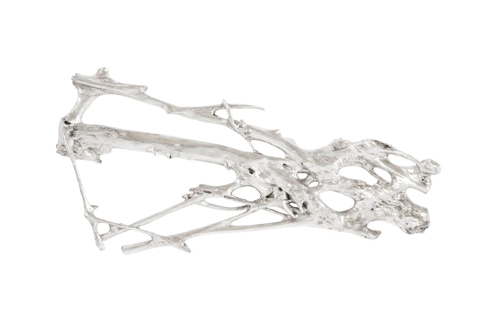 Phillips Collection Root Wall Art, Large, Silver Leaf