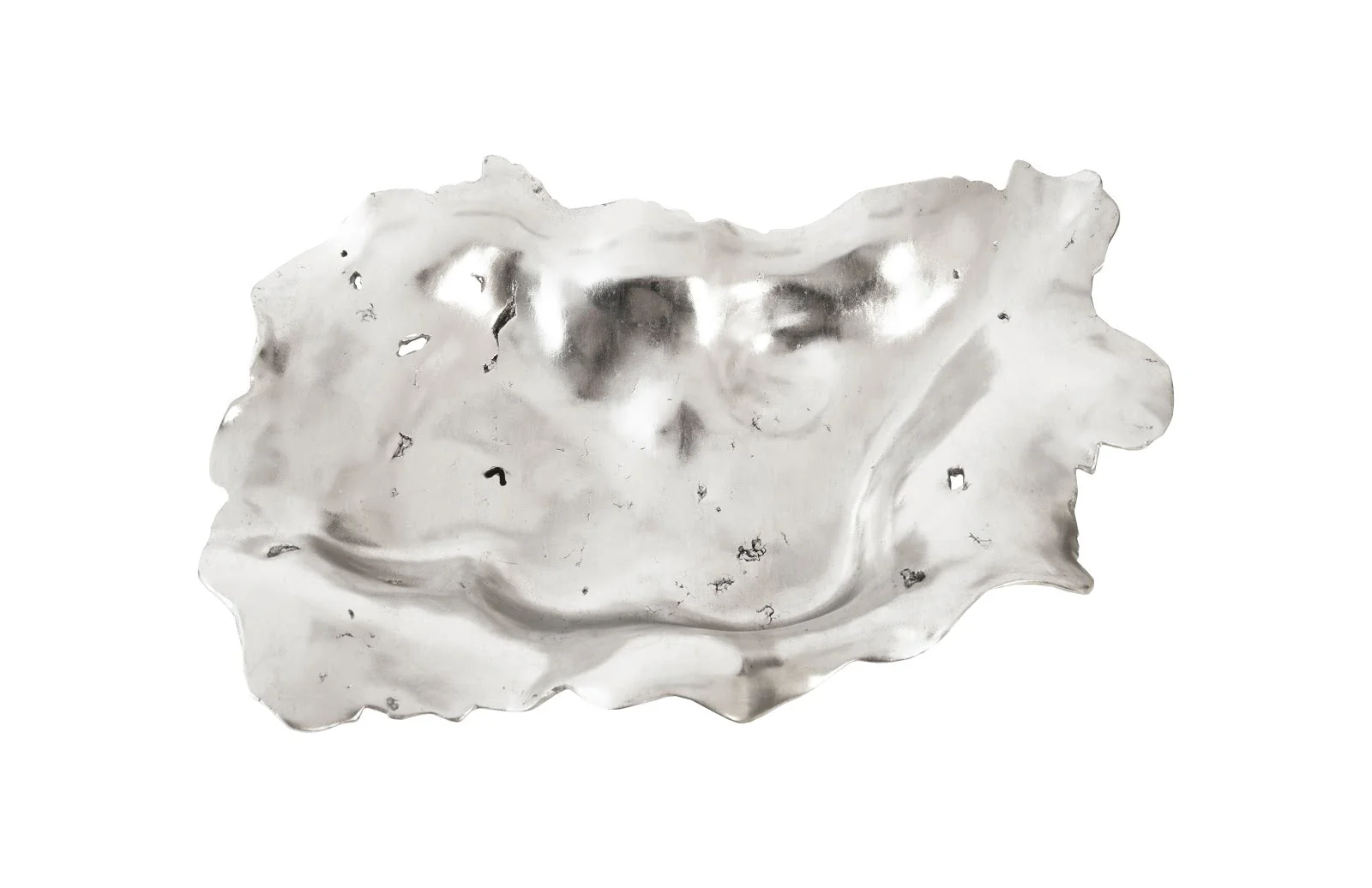 Phillips Collection Rose Wood Burled Bowl, Silver - Image 3
