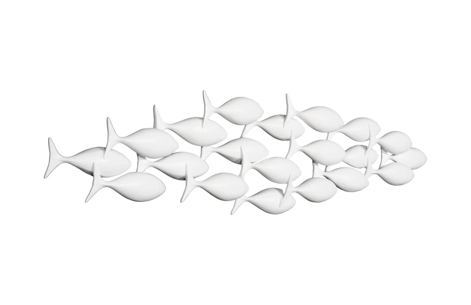 Phillips Collection School of Fish Wall Art, Matte White - Image 2