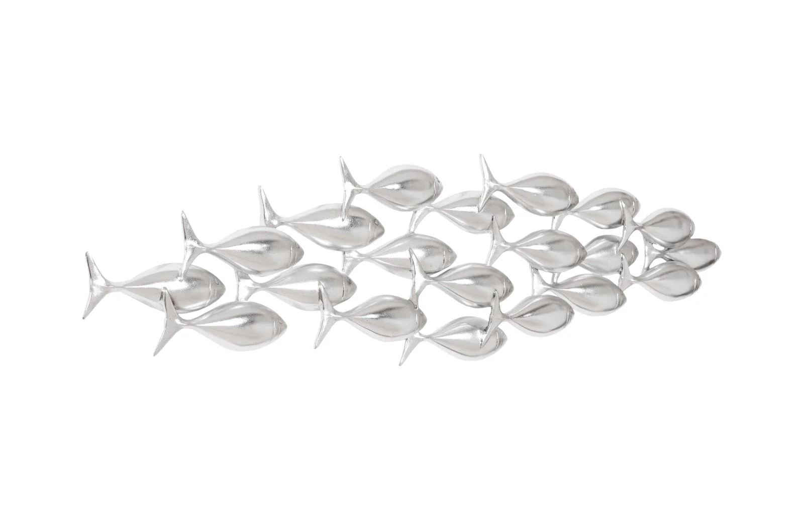 Phillips Collection School of Fish Wall Art, Silver Leaf - Image 2