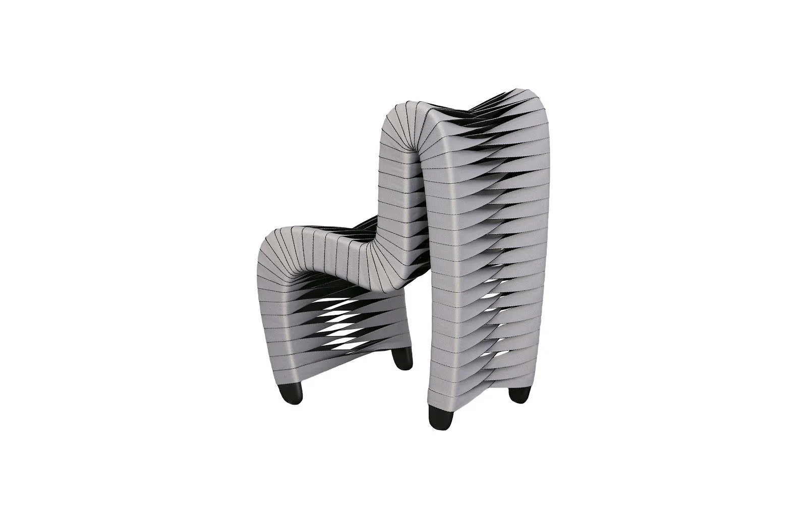 Phillips Collection Seat Belt Chair, Kid Sized, Gray - Image 2