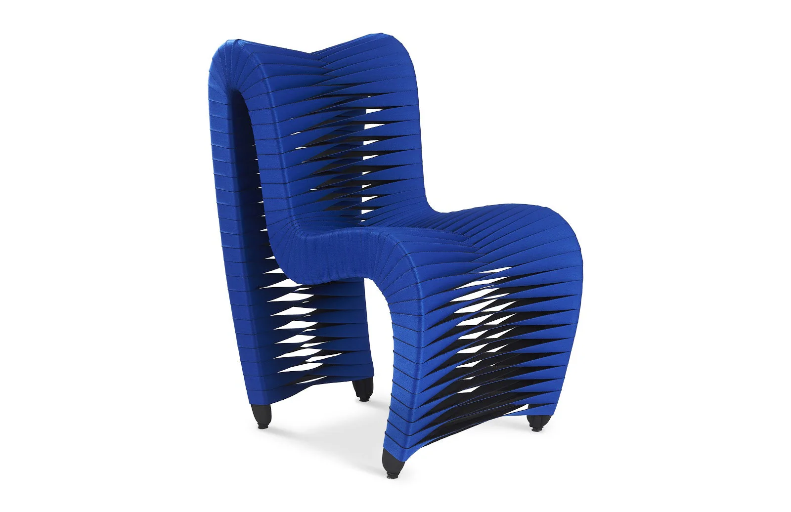 Phillips Collection Seat Belt Dining Chair, Blue/Black