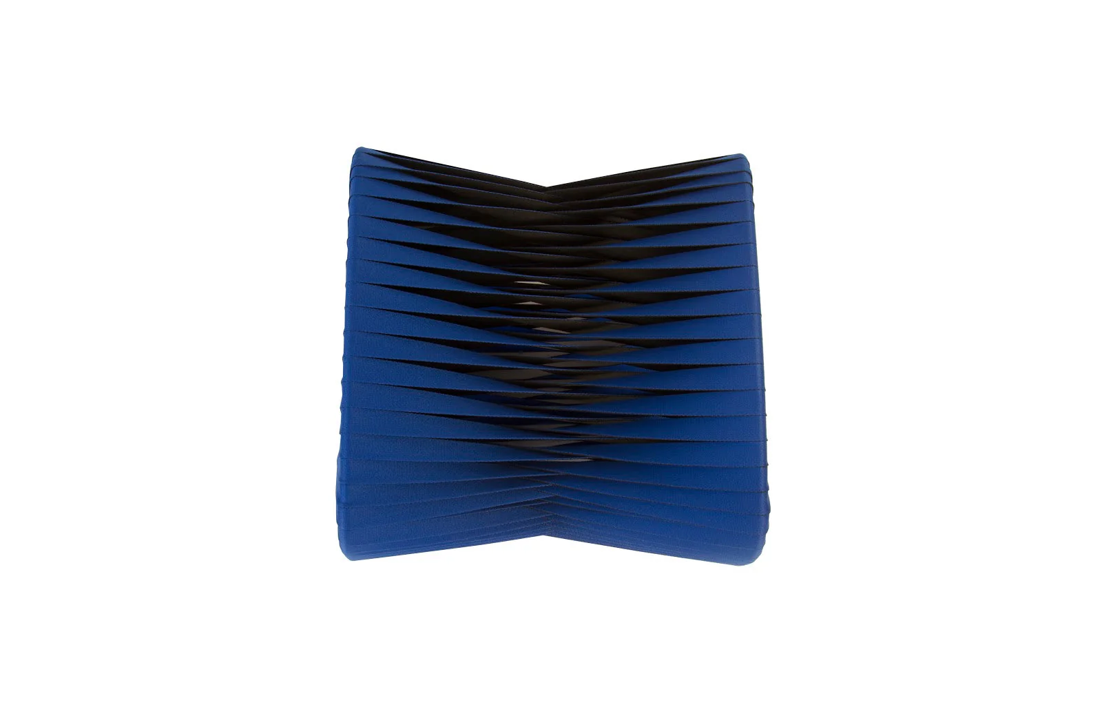 Phillips Collection Seat Belt Ottoman, Blue/Black - Image 2
