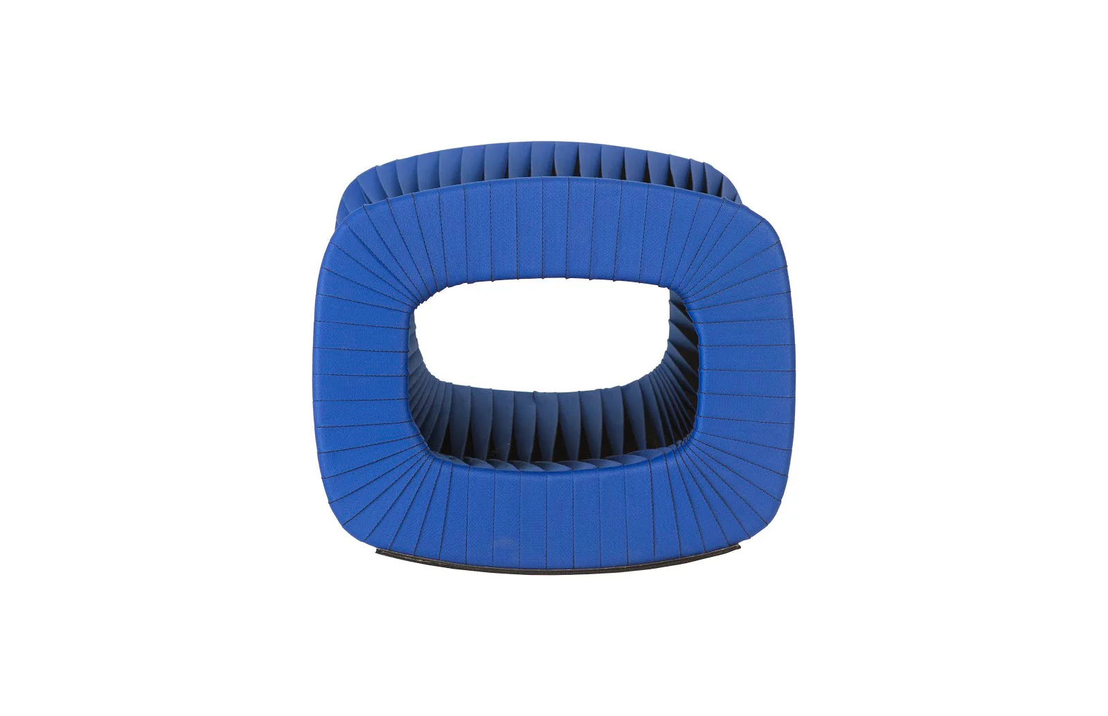 Phillips Collection Seat Belt Ottoman, Blue/Black - Image 3