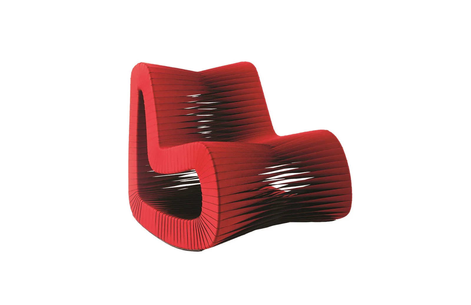 Phillips Collection Seat Belt Rocking Chair, Red