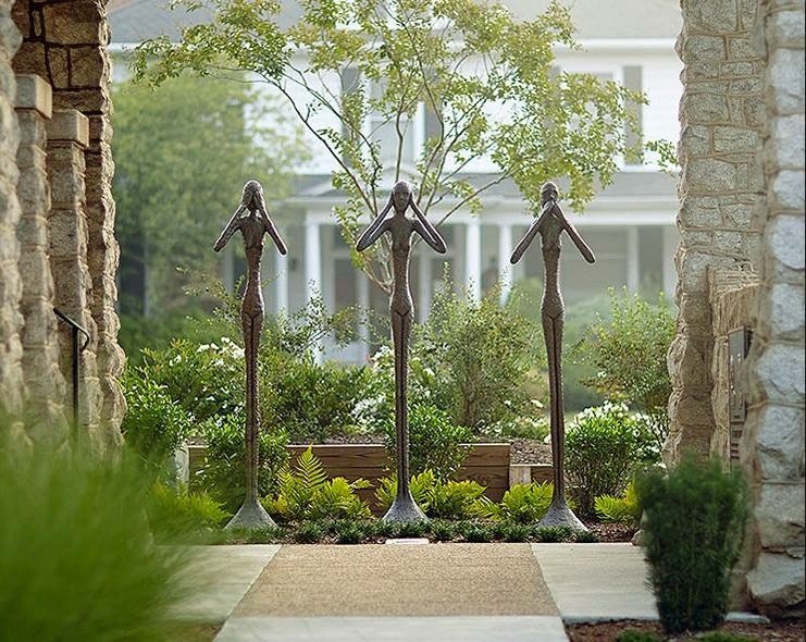 Phillips Collection See No Evil Slender Sculpture, Large, Resin, Bronze Finish - Image 2