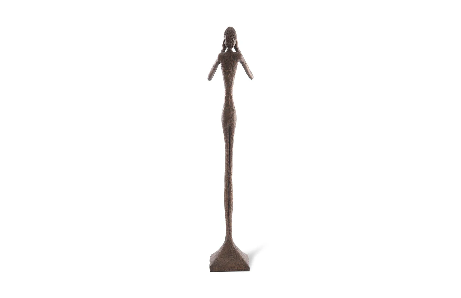 Phillips Collection See No Evil Slender Sculpture, Large, Resin, Bronze Finish - Image 4