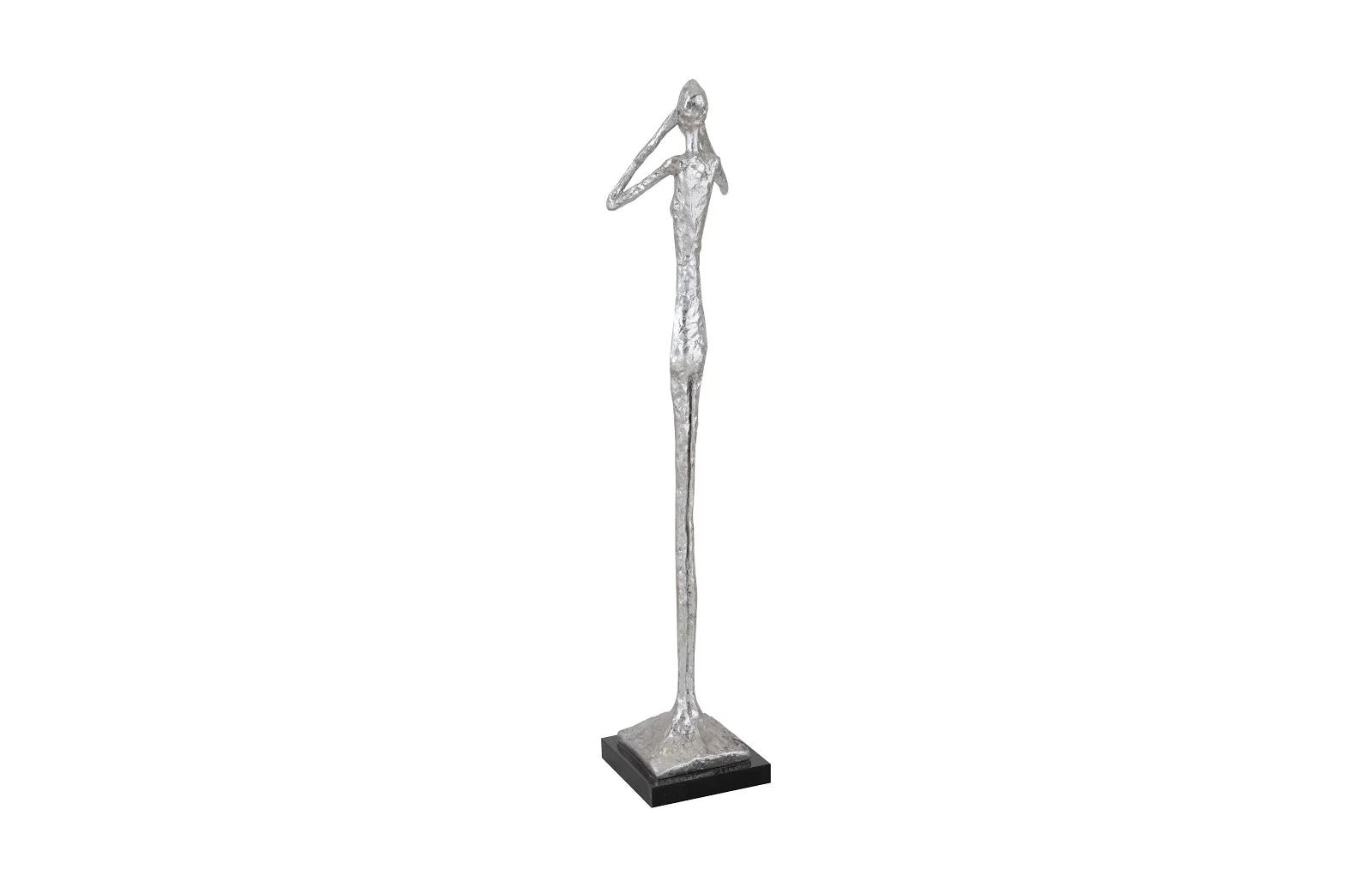 Phillips Collection See No Evil Slender Sculpture, Small, Resin, Silver Leaf - Image 2