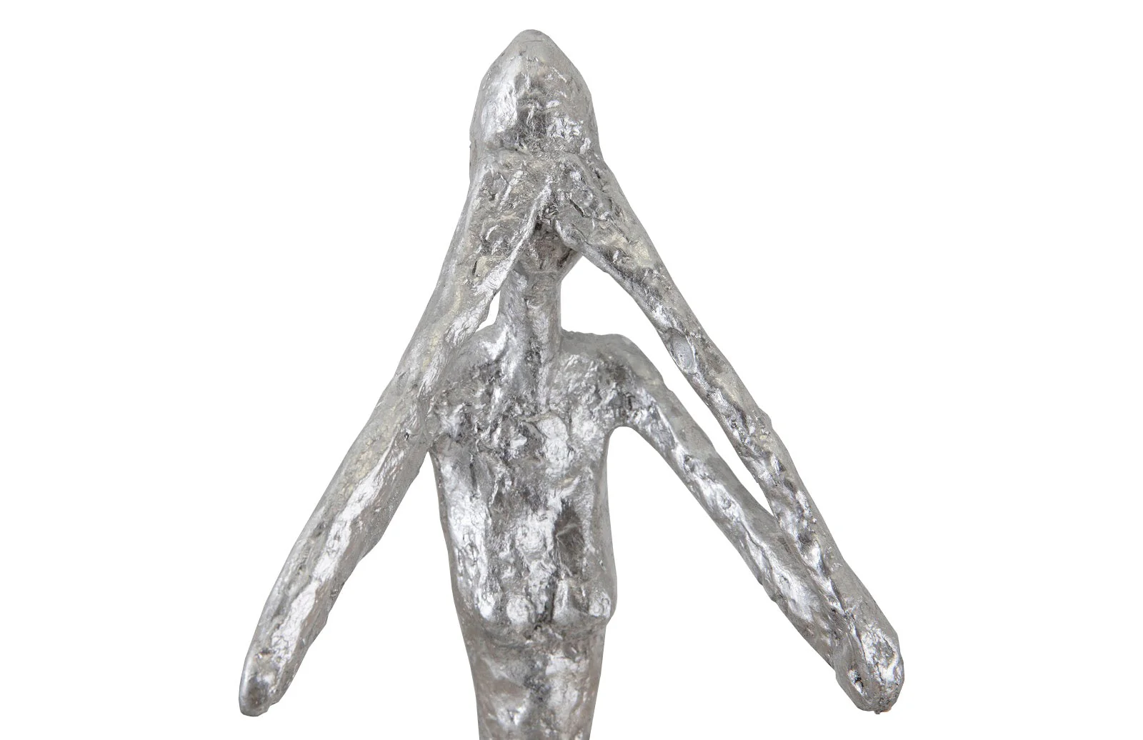 Phillips Collection See No Evil Slender Sculpture, Small, Resin, Silver Leaf - Image 4