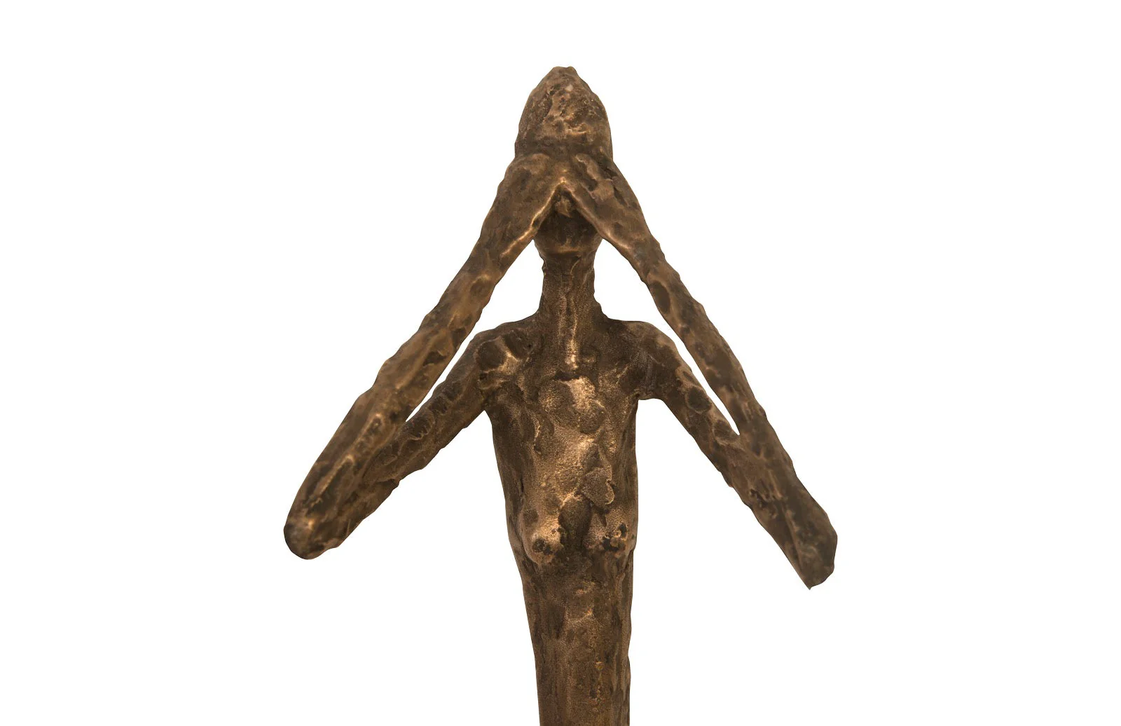 Phillips Collection See, Speak, Hear No Evil Wall Art, Resin, Bronze, Set Of 3 - Image 4