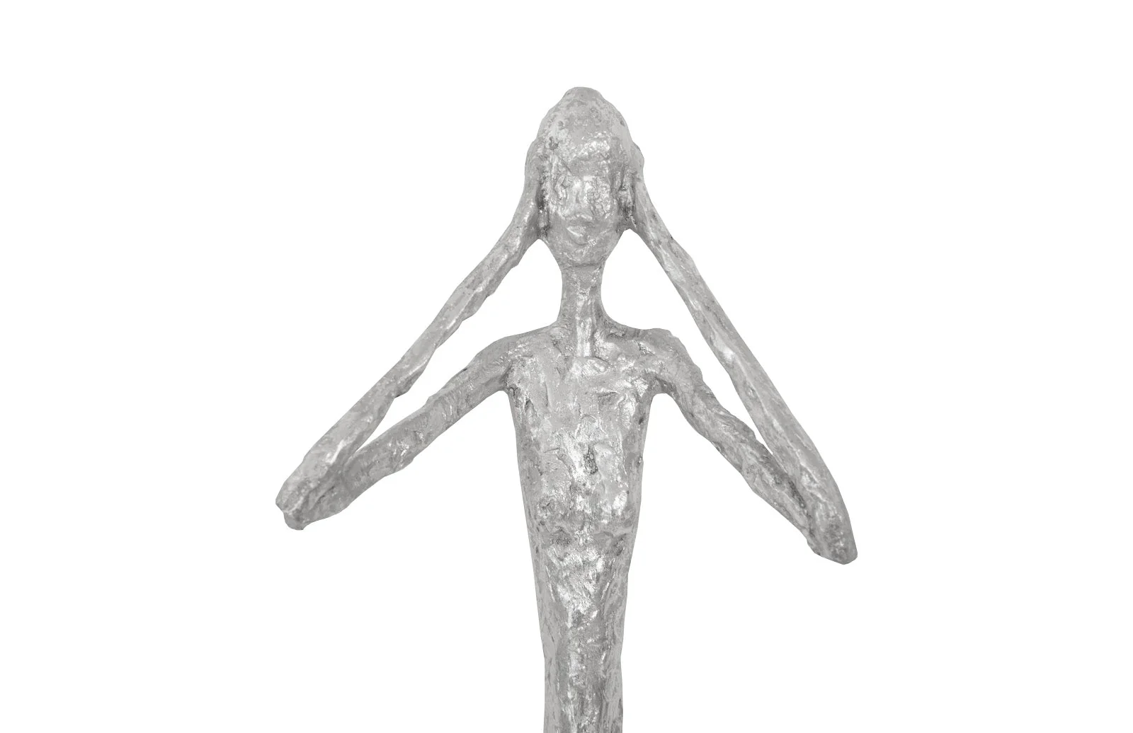 Phillips Collection See,Hear,Speak no Evil Set of 3 Silver Leaf, Silver Leaf, Set Of 3 - Image 3