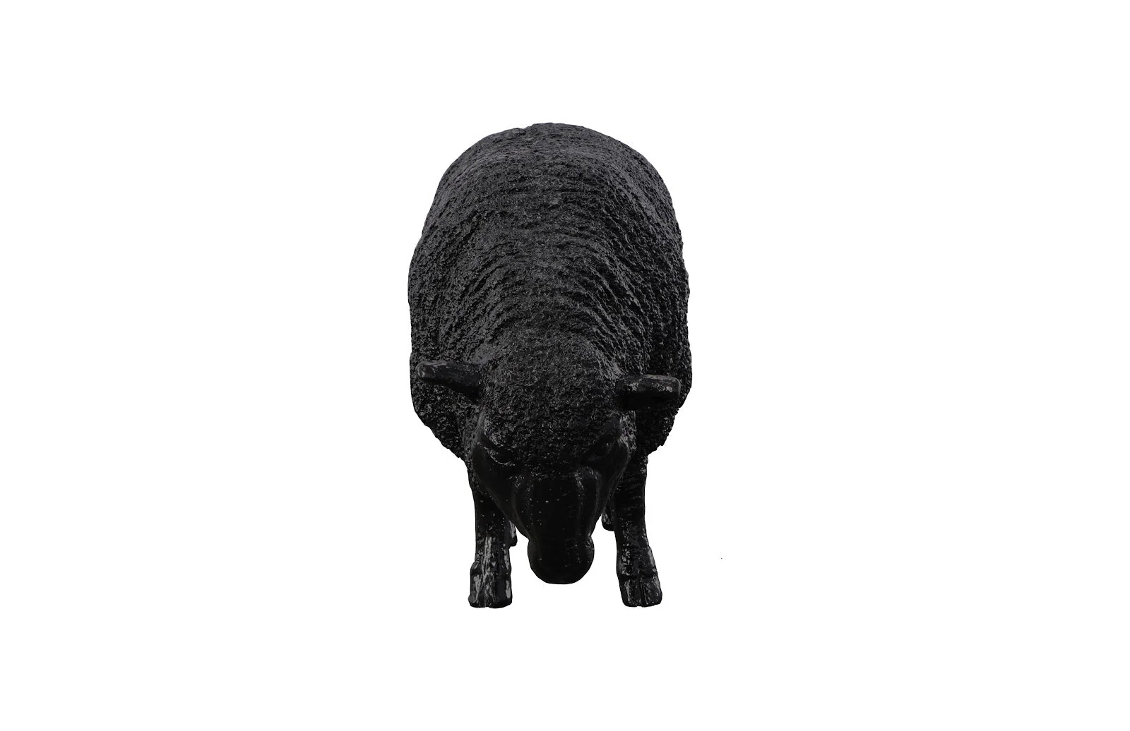 Phillips Collection Sheep Sculpture, Gel Coat Black - Image 3