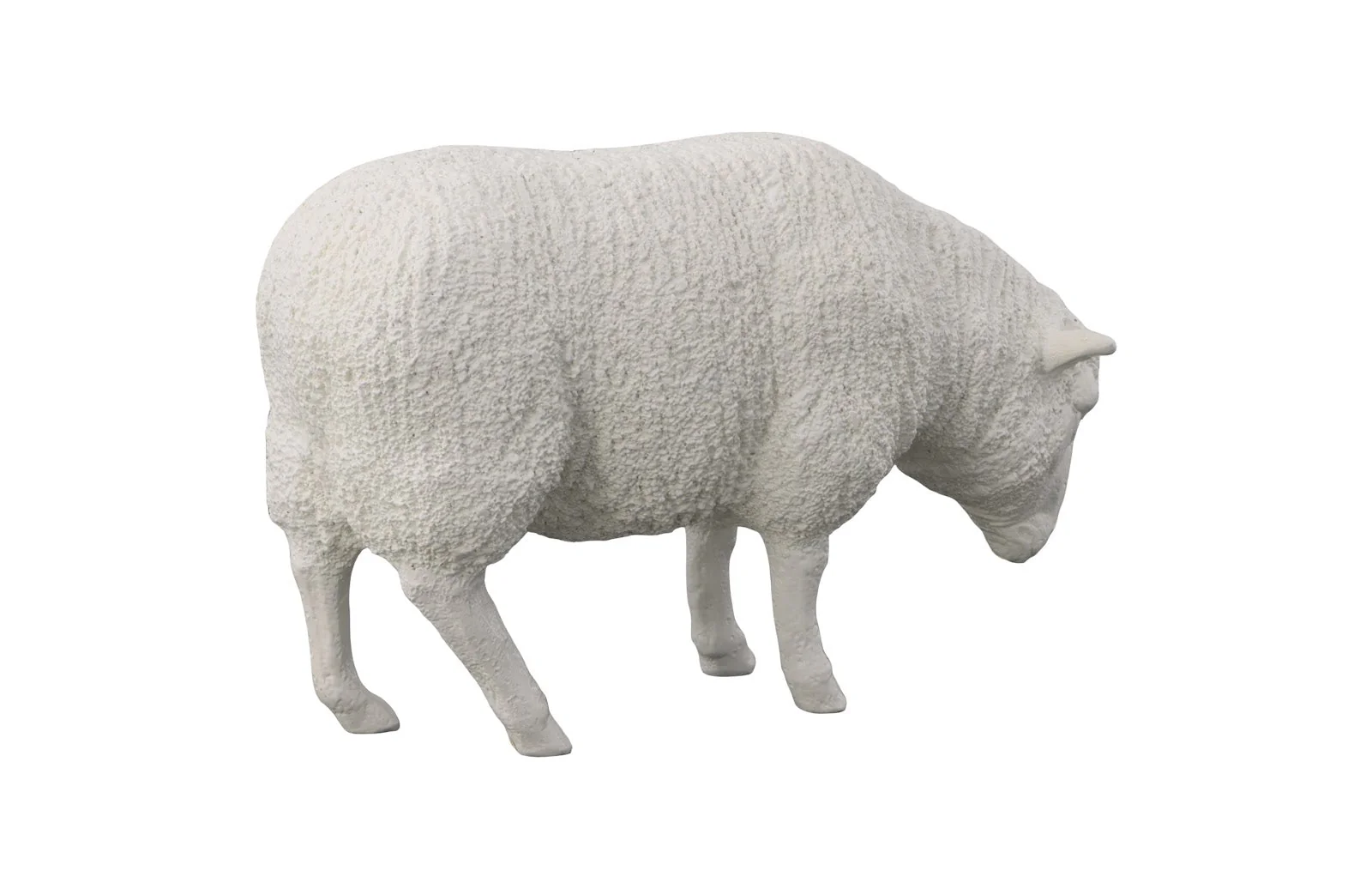 Phillips Collection Sheep Sculpture, Gel Coat White - Image 2