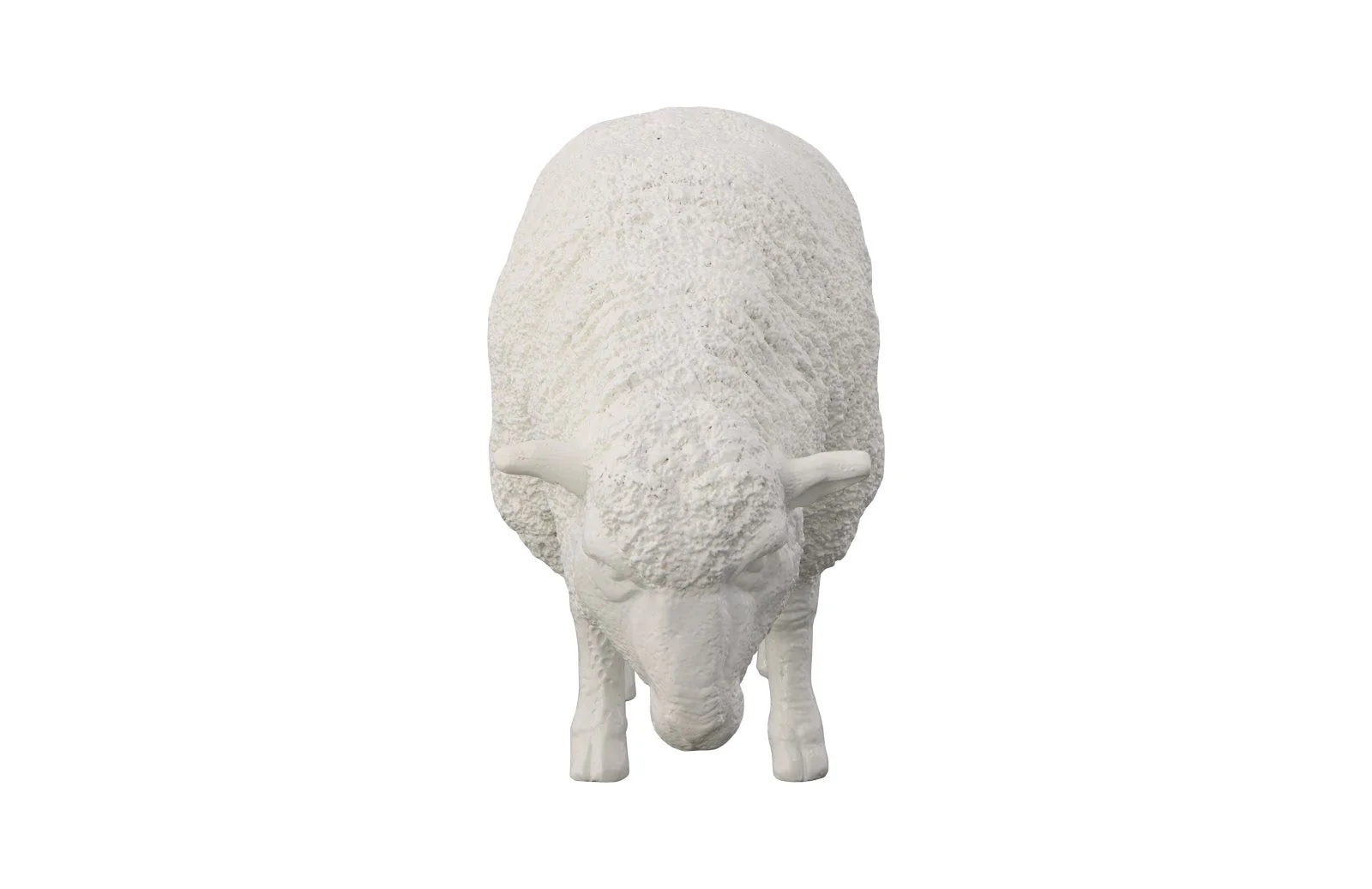 Phillips Collection Sheep Sculpture, Gel Coat White - Image 3
