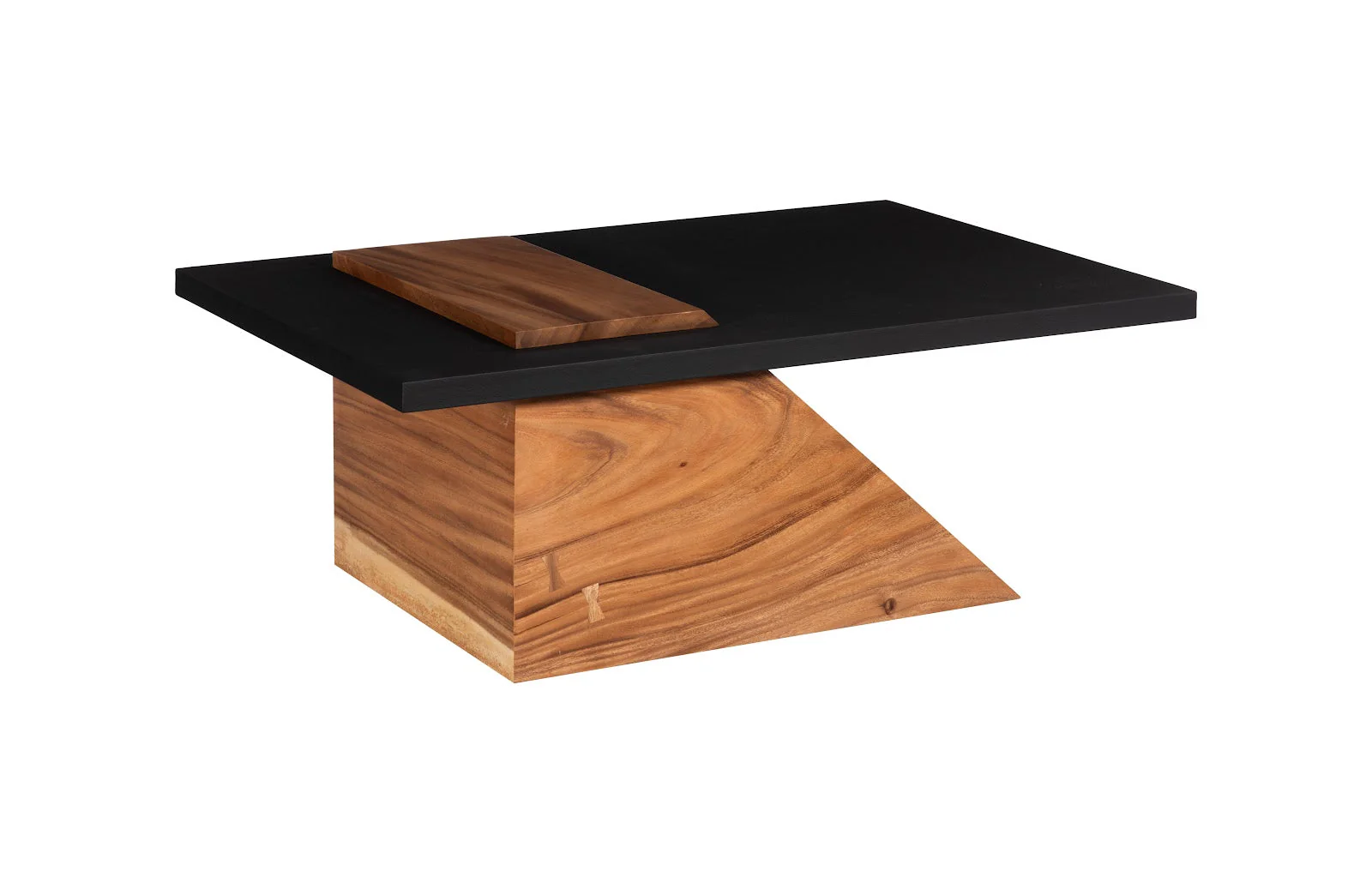Phillips Collection Slant Coffee Table, Natural/Black - Image 3