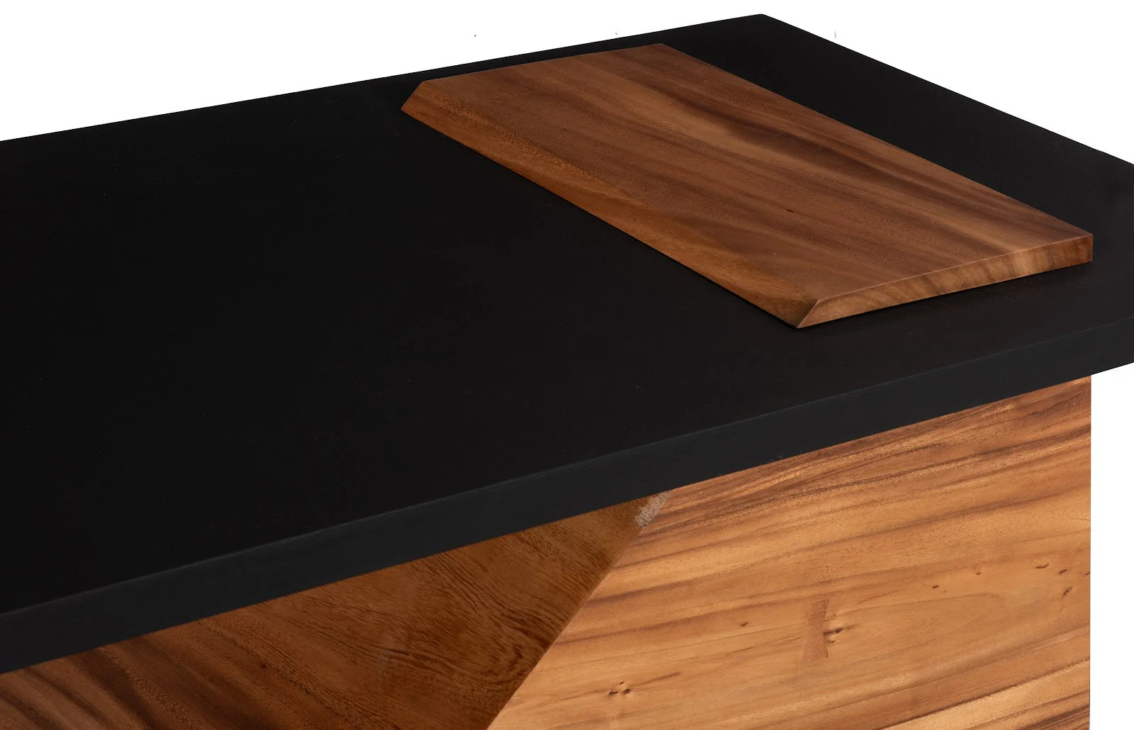 Phillips Collection Slant Coffee Table, Natural/Black - Image 4