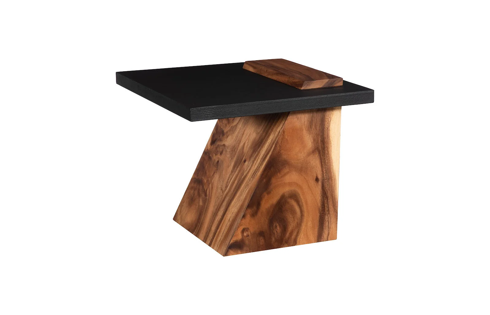 Phillips Collection Slant Side Table, Natural/Black