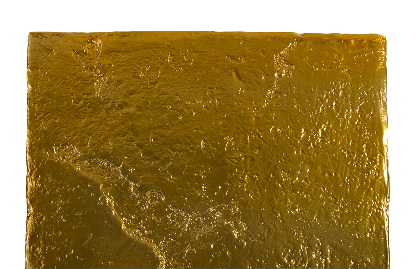 Phillips Collection Slate Pedestal, Medium, Liquid Gold - Image 3