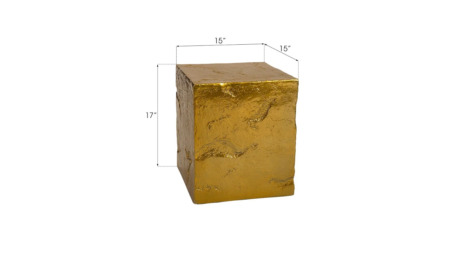 Phillips Collection Slate Pedestal, Small, Liquid Gold - Image 4