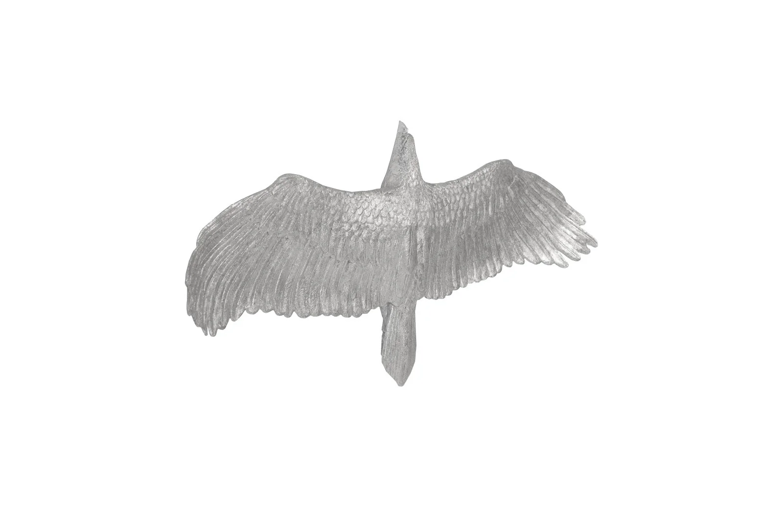 Phillips Collection Soaring Eagle Wall Art, Resin, Silver Leaf, SM - Image 3