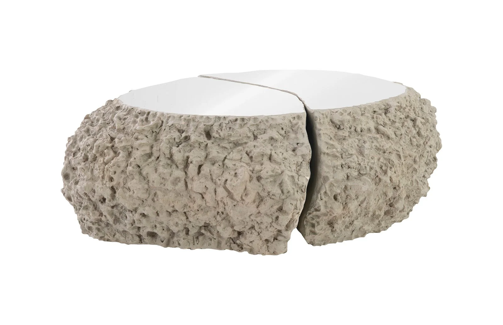 Phillips Collection Split the Difference Coffee Table, Ash