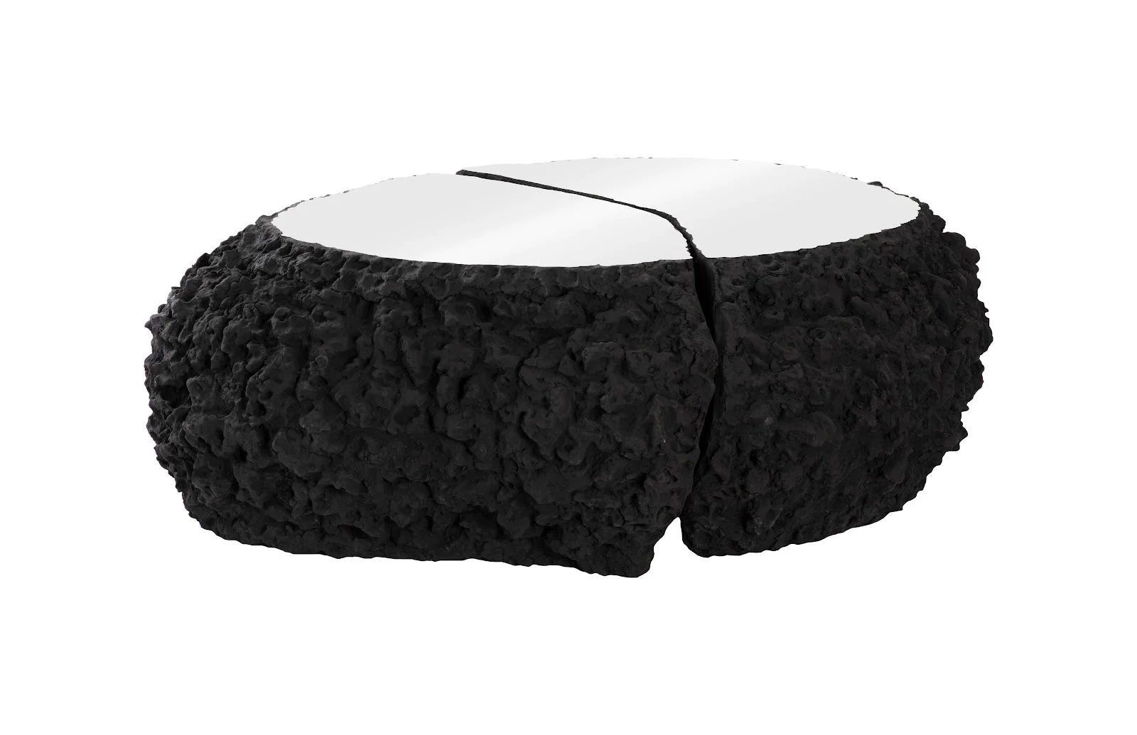 Phillips Collection Split the Difference Coffee Table, Char