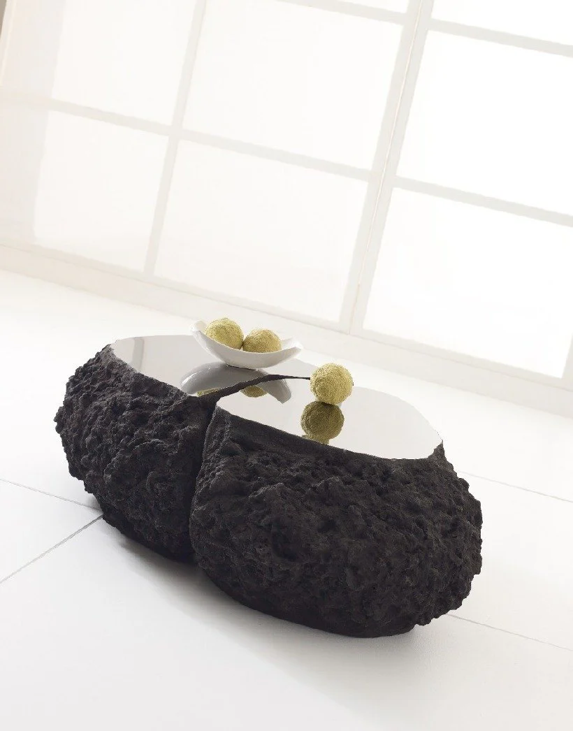 Phillips Collection Split the Difference Coffee Table, Char - Image 2