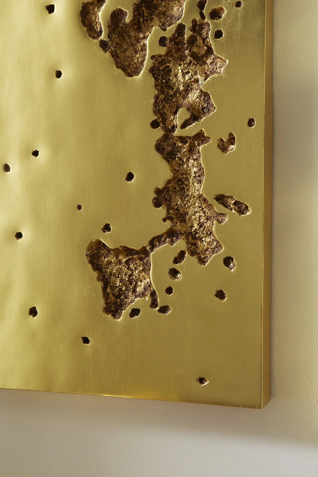 Phillips Collection Splotch Wall Art, Rectangle, Gold Leaf - Image 6