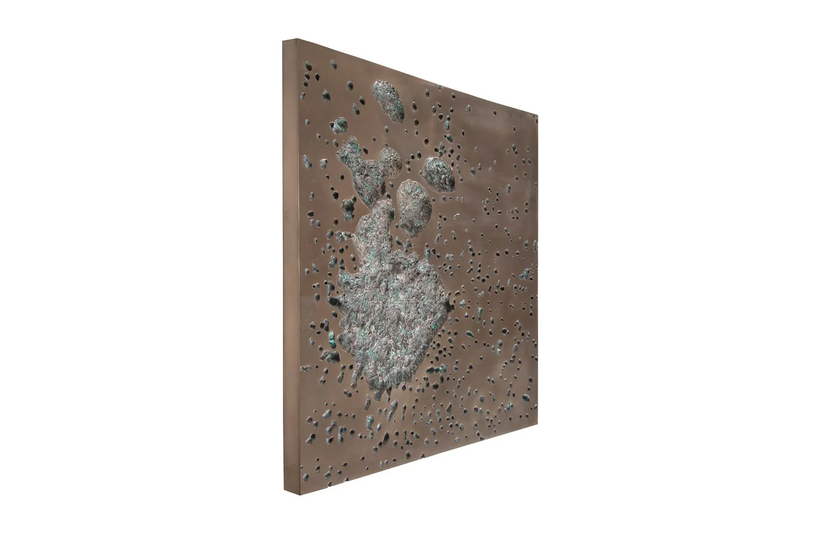 Phillips Collection Splotch Wall Art, Square, Bronze Finish - Image 2