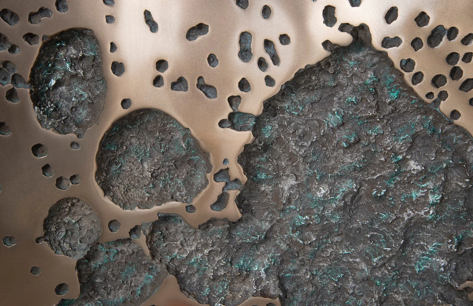 Phillips Collection Splotch Wall Art, Square, Bronze Finish - Image 4