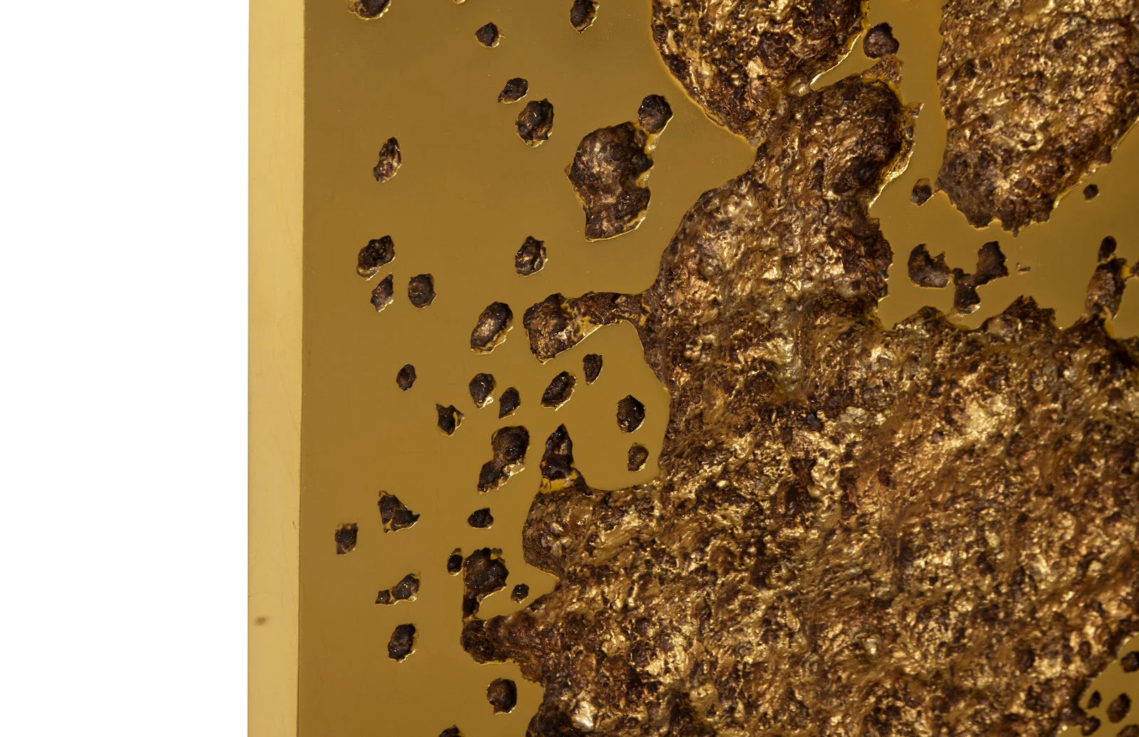 Phillips Collection Splotch Wall Art, Square, Gold Leaf - Image 3