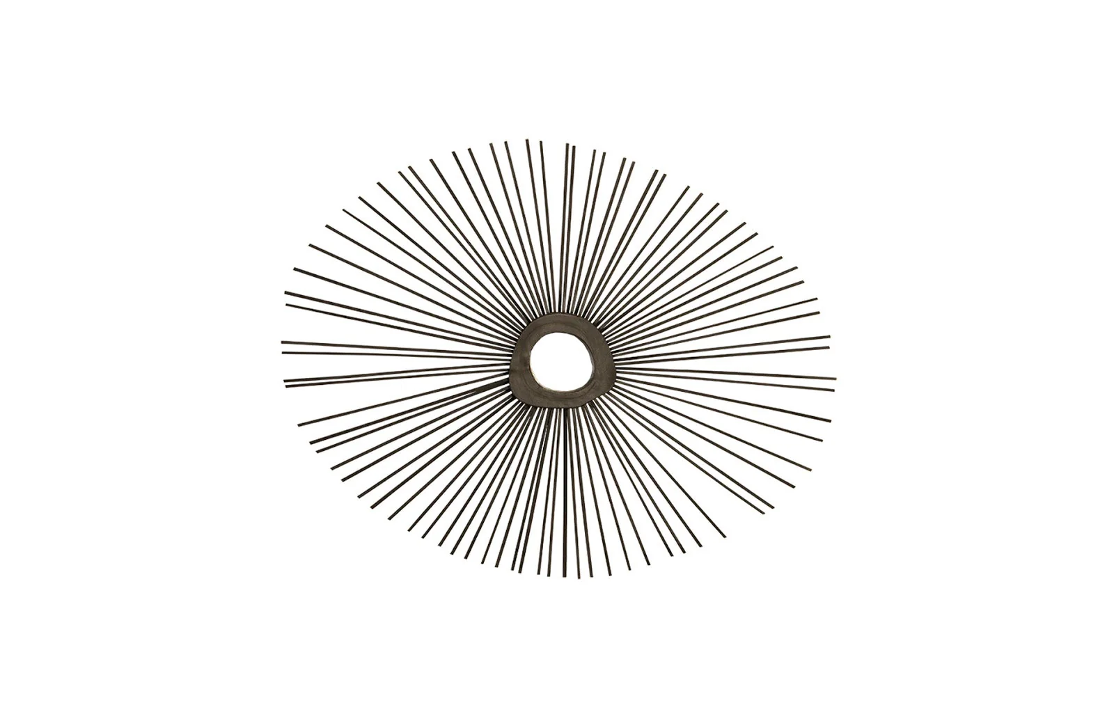 Phillips Collection Spoke Mirror, Burnt, Round