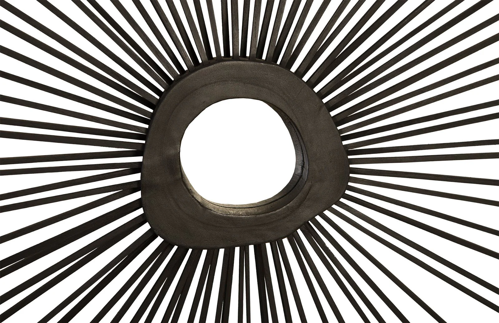 Phillips Collection Spoke Mirror, Burnt, Round - Image 3