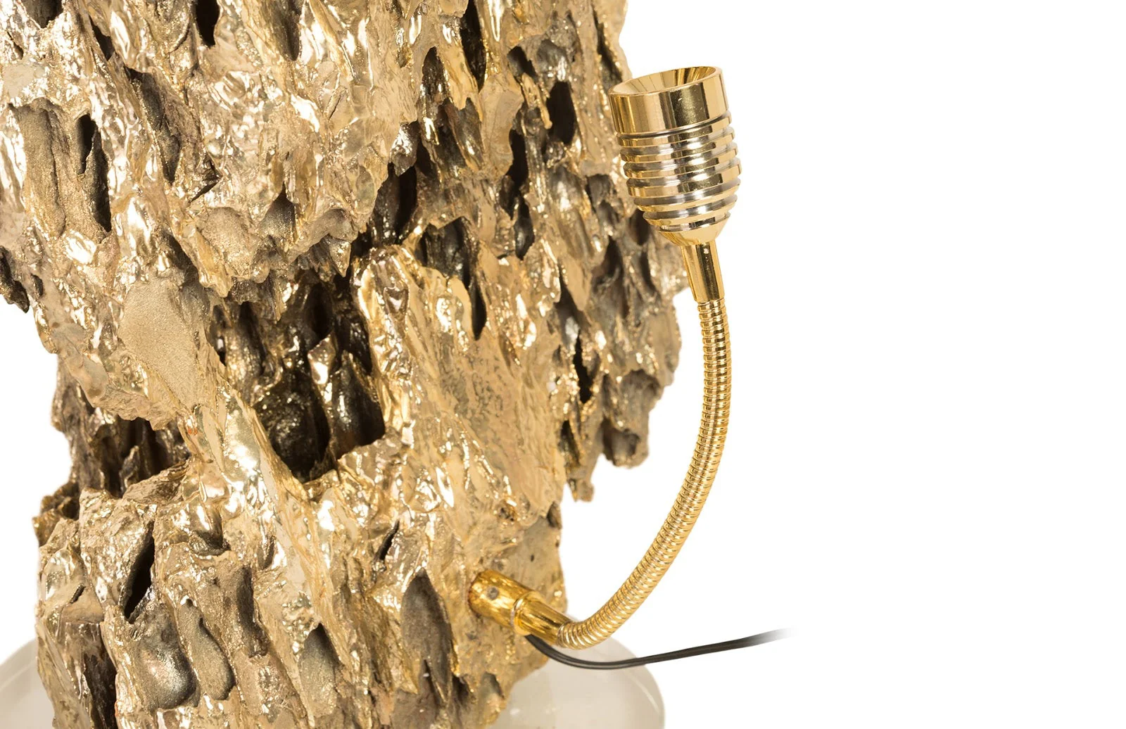 Phillips Collection Stalagmite Lamp Polished Brass, MD, Glass Base, Assorted Size and Shape - Image 6