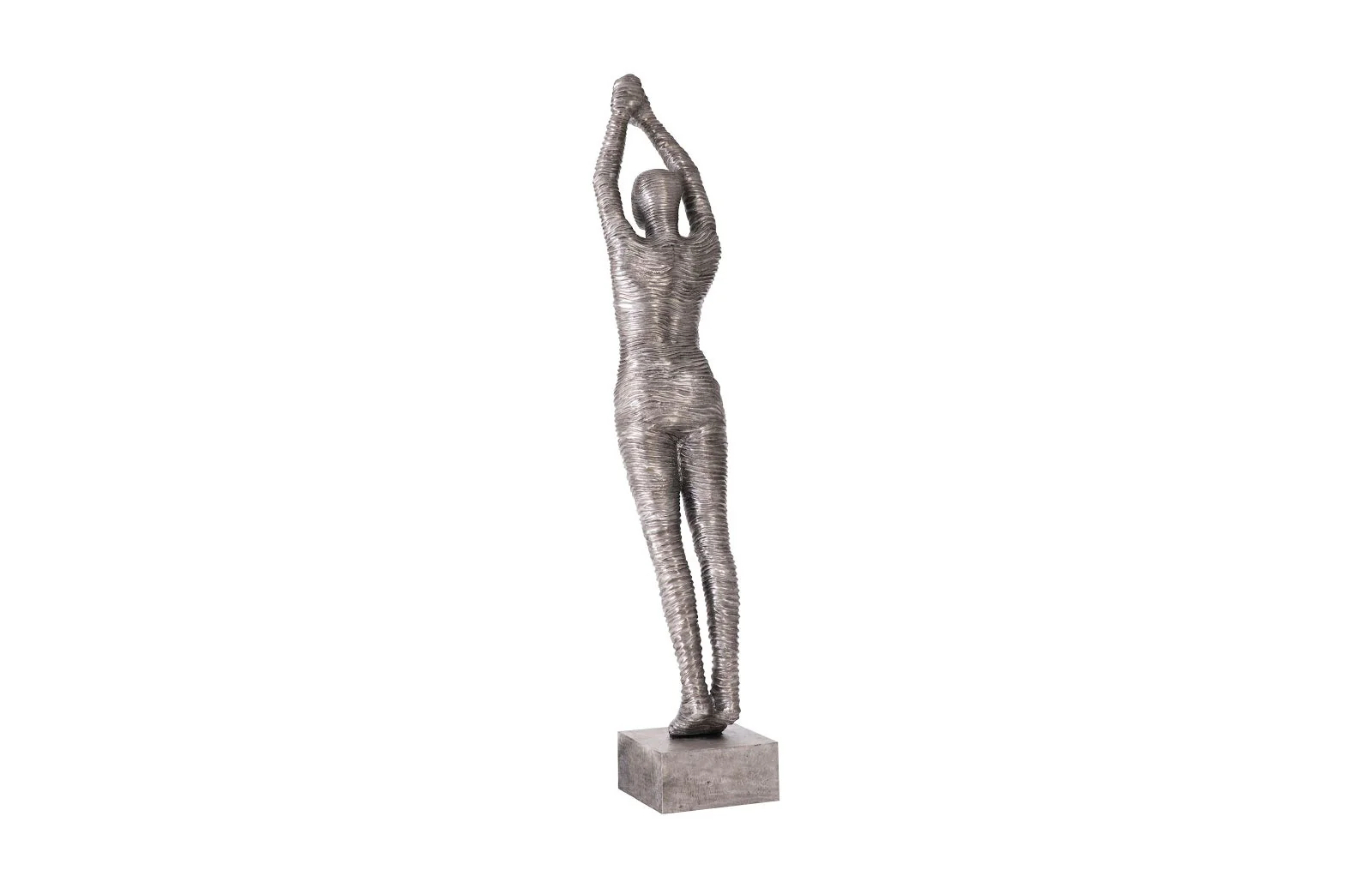Phillips Collection Standing Diving Sculpture, Black/Silver, Aluminum
