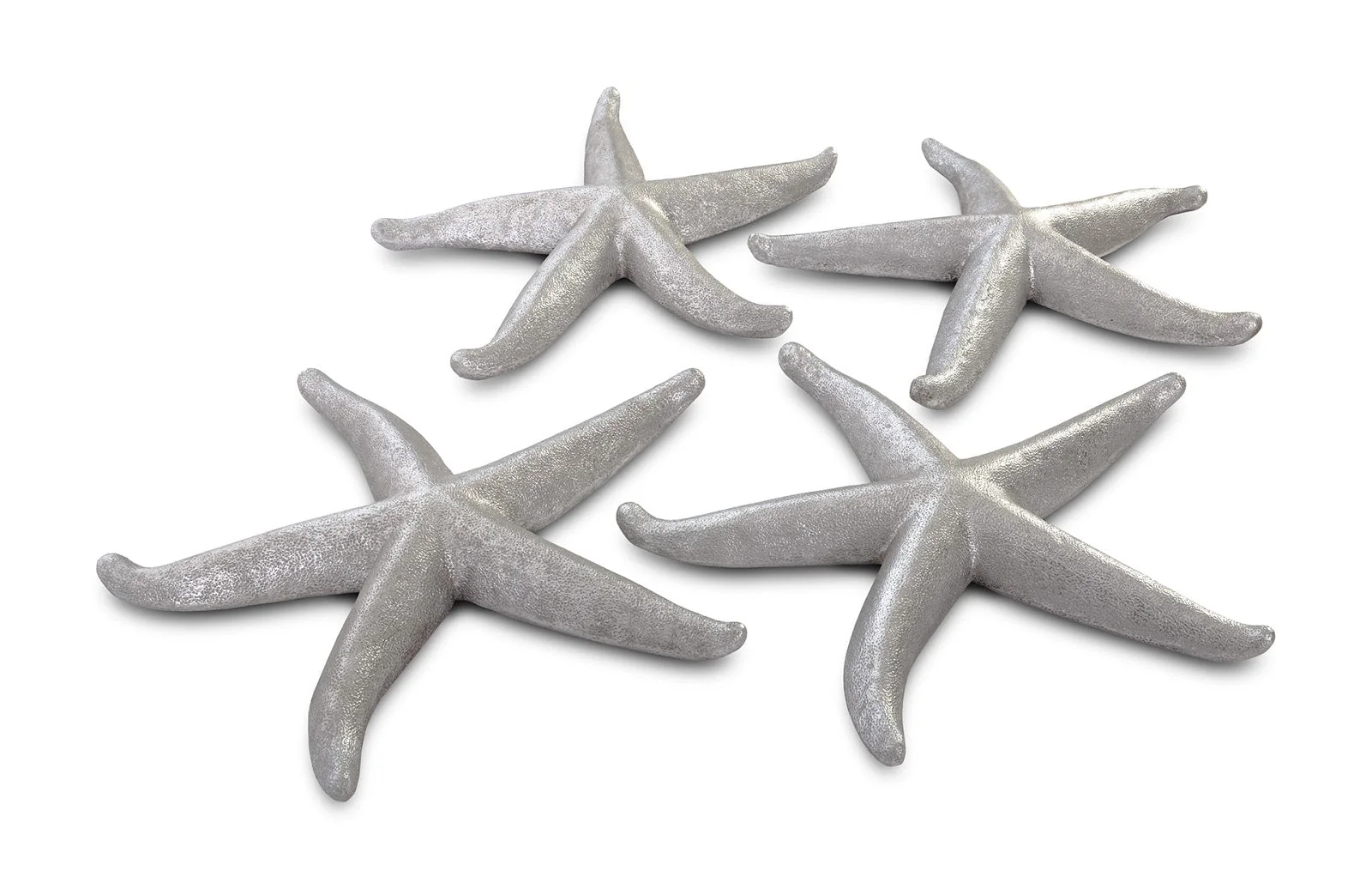 Phillips Collection Starfish, Silver Leaf, Set of 4, LG