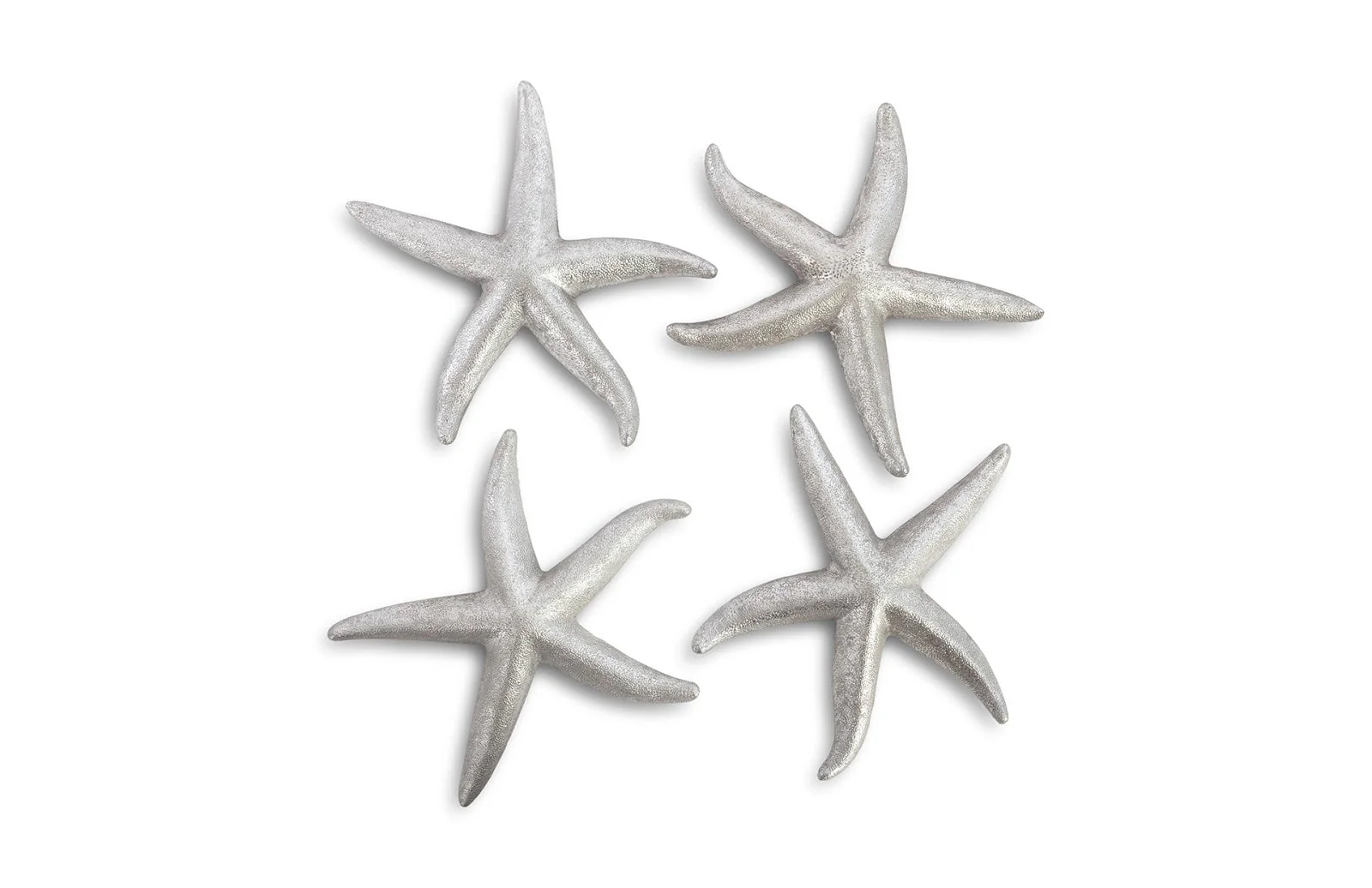 Phillips Collection Starfish, Silver Leaf, Set of 4, MD