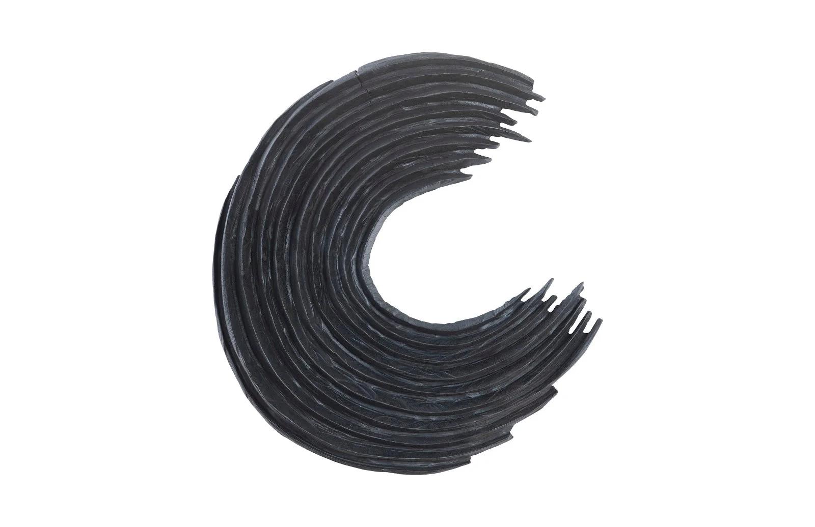 Phillips Collection Swoop Wall Art , Black Wood , Large