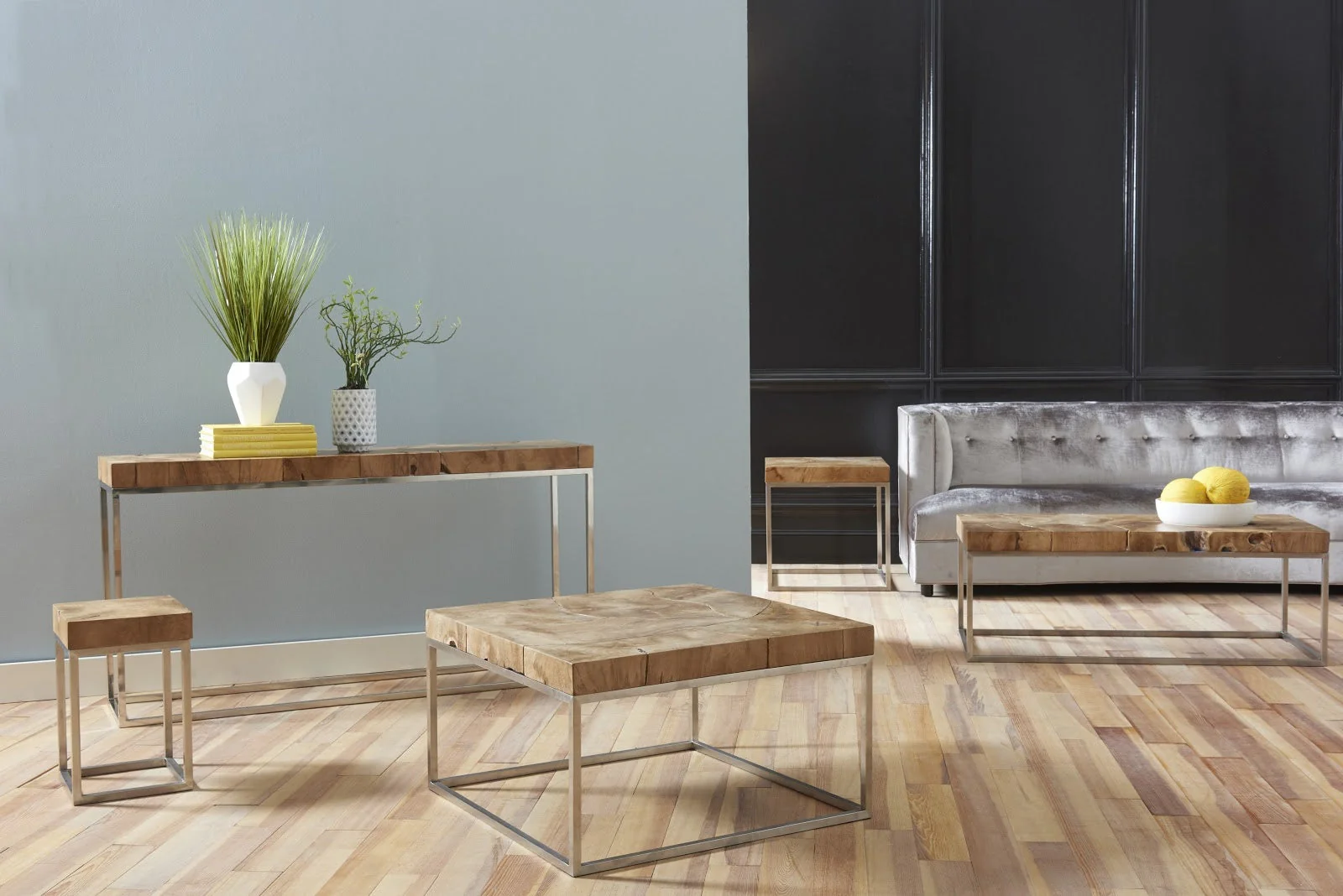 Phillips Collection Teak Puzzle Coffee Table - Image 3