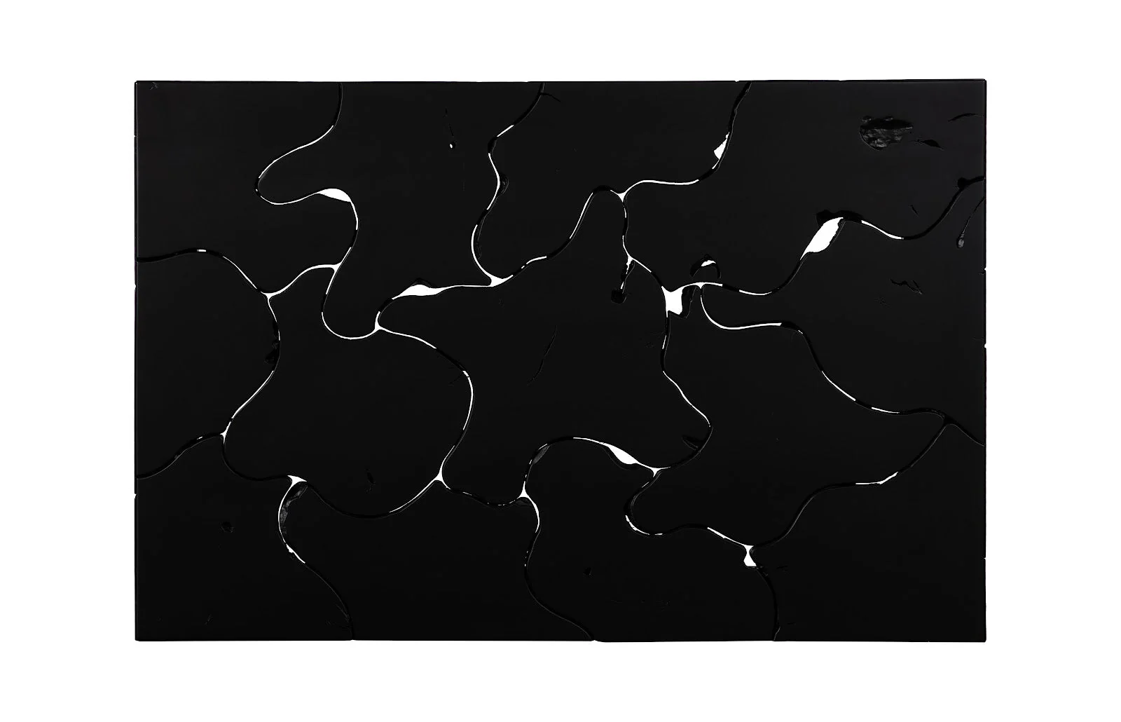 Phillips Collection Teak Slice Coffee Table, Rectangle, Black - Image 2