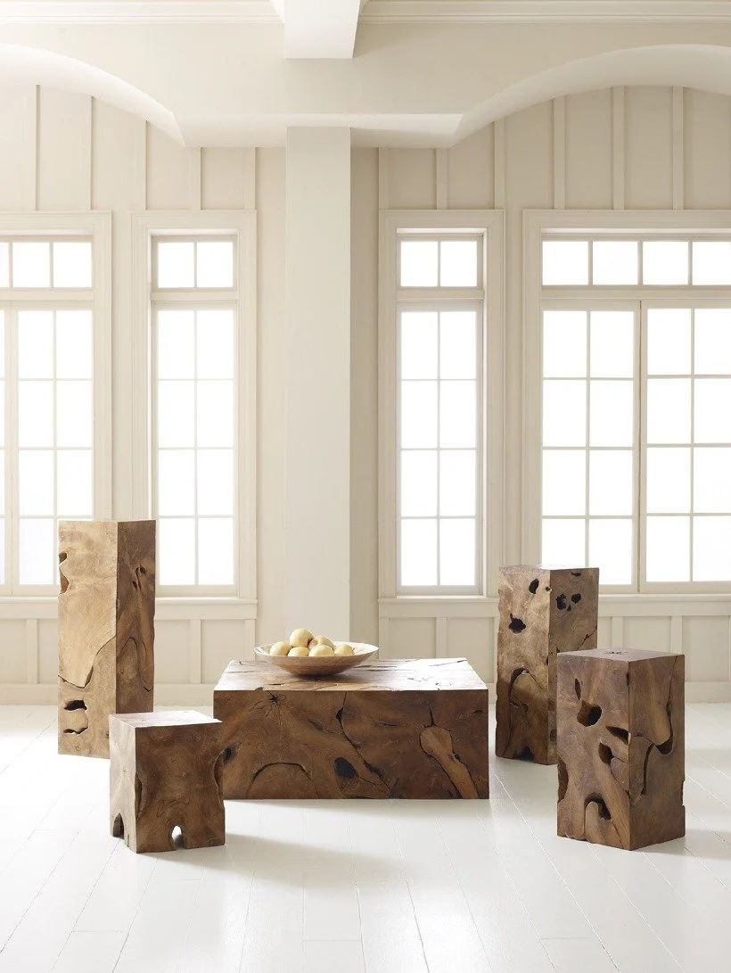Phillips Collection Teak Slice Coffee Table, Rectangle - Image 2