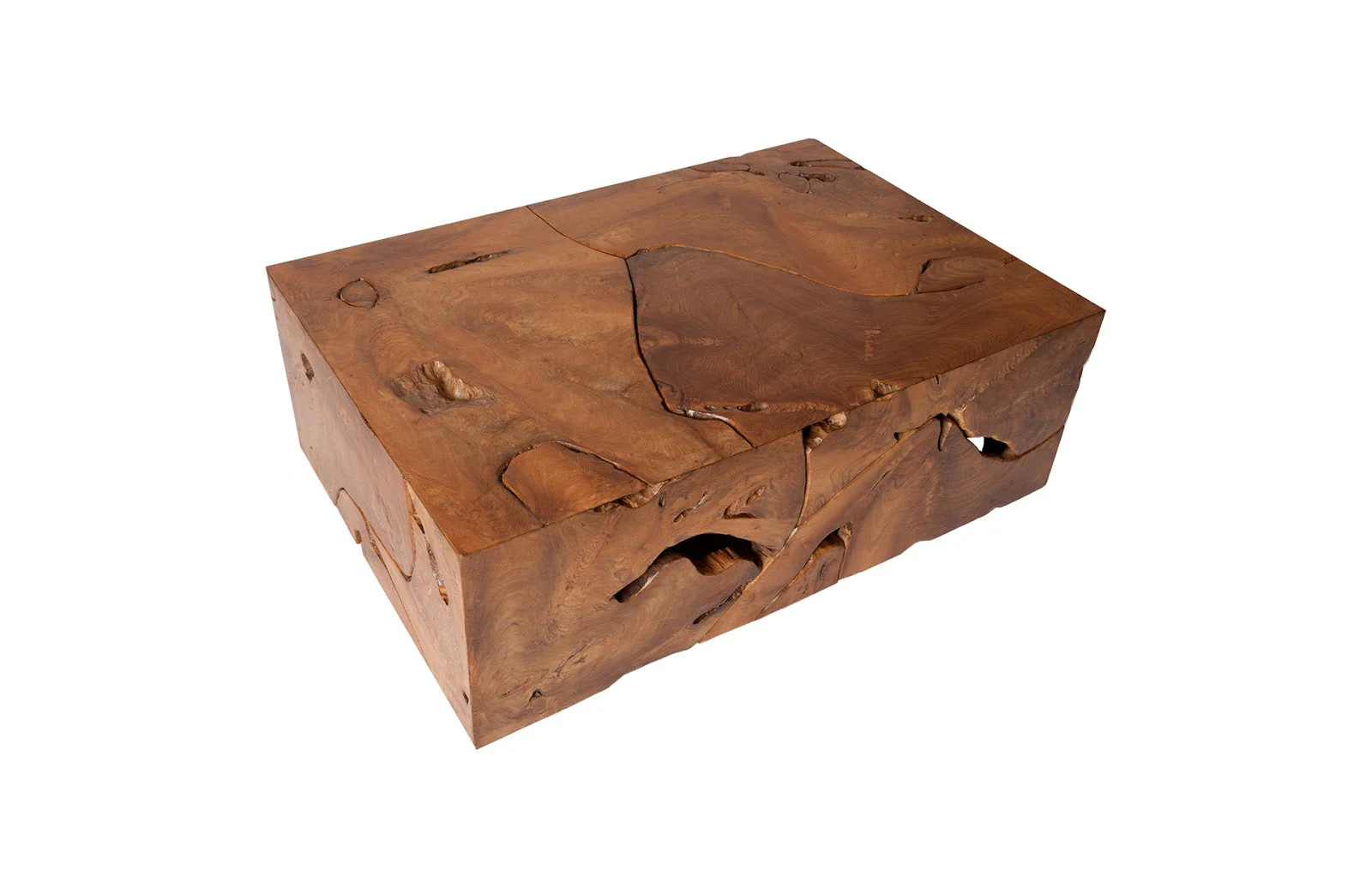 Phillips Collection Teak Slice Coffee Table, Rectangle - Image 3