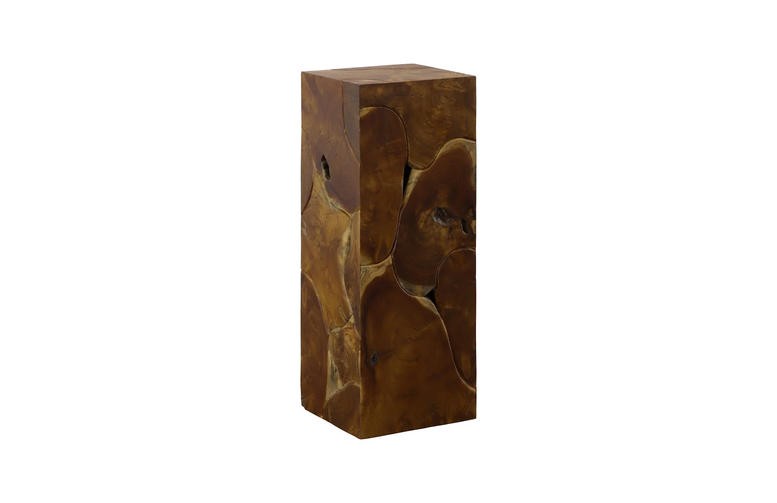 Phillips Collection Teak Slice Pedestal, Square, MD