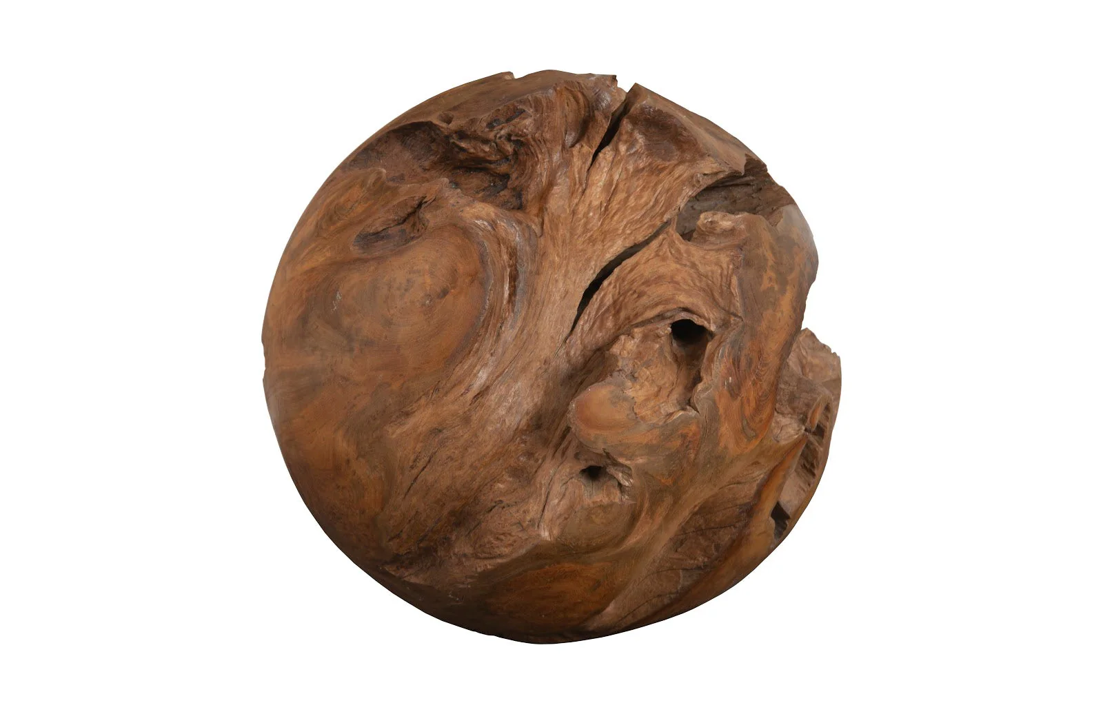 Phillips Collection Teak Wood Ball, Large