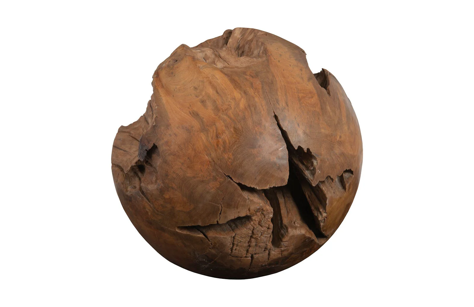 Phillips Collection Teak Wood Ball, Large - Image 3