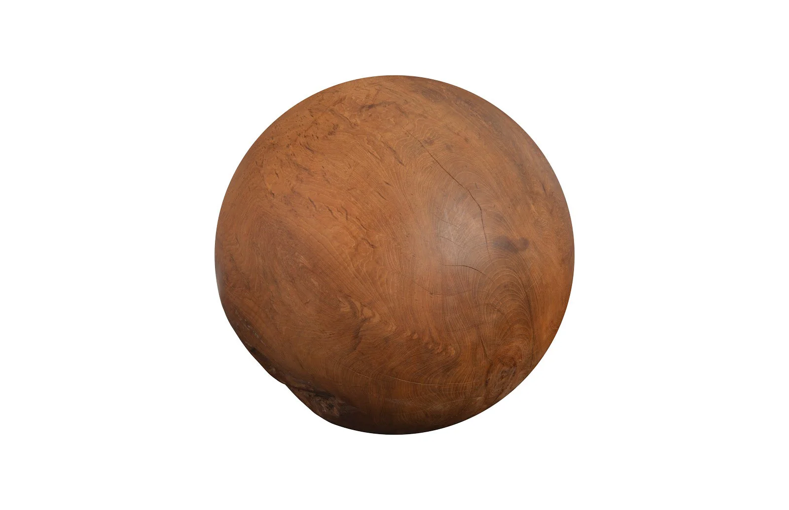 Phillips Collection Teak Wood Ball, Medium - Image 2