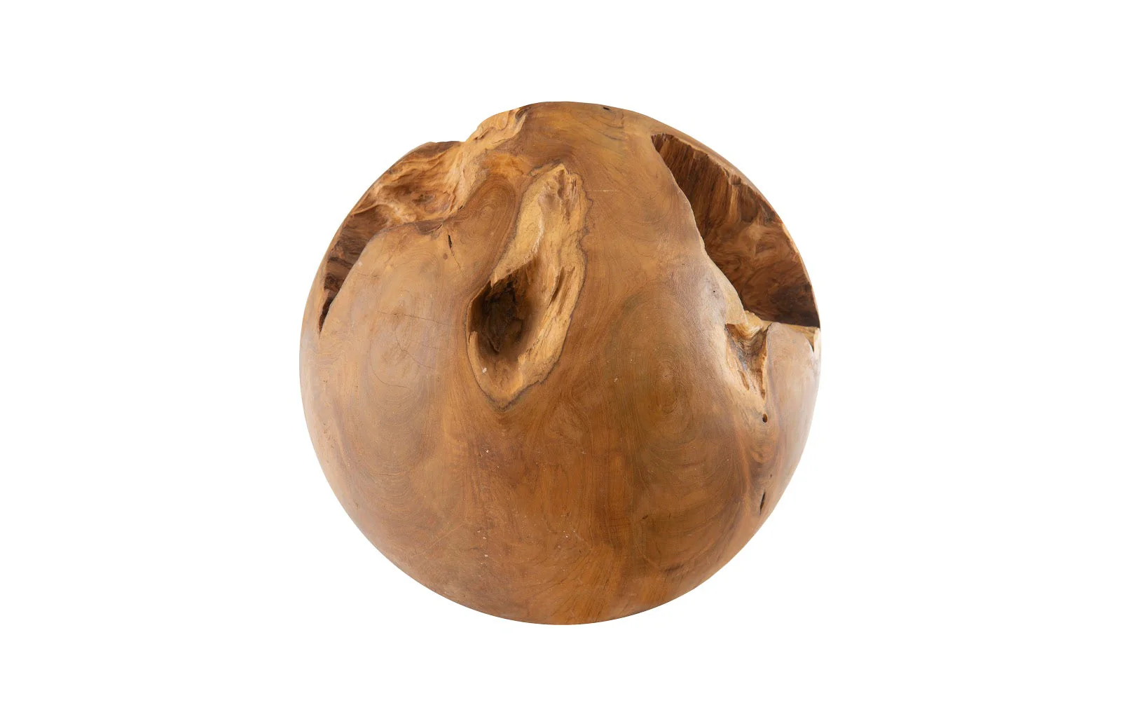 Phillips Collection Teak Wood Ball, Small - Image 2