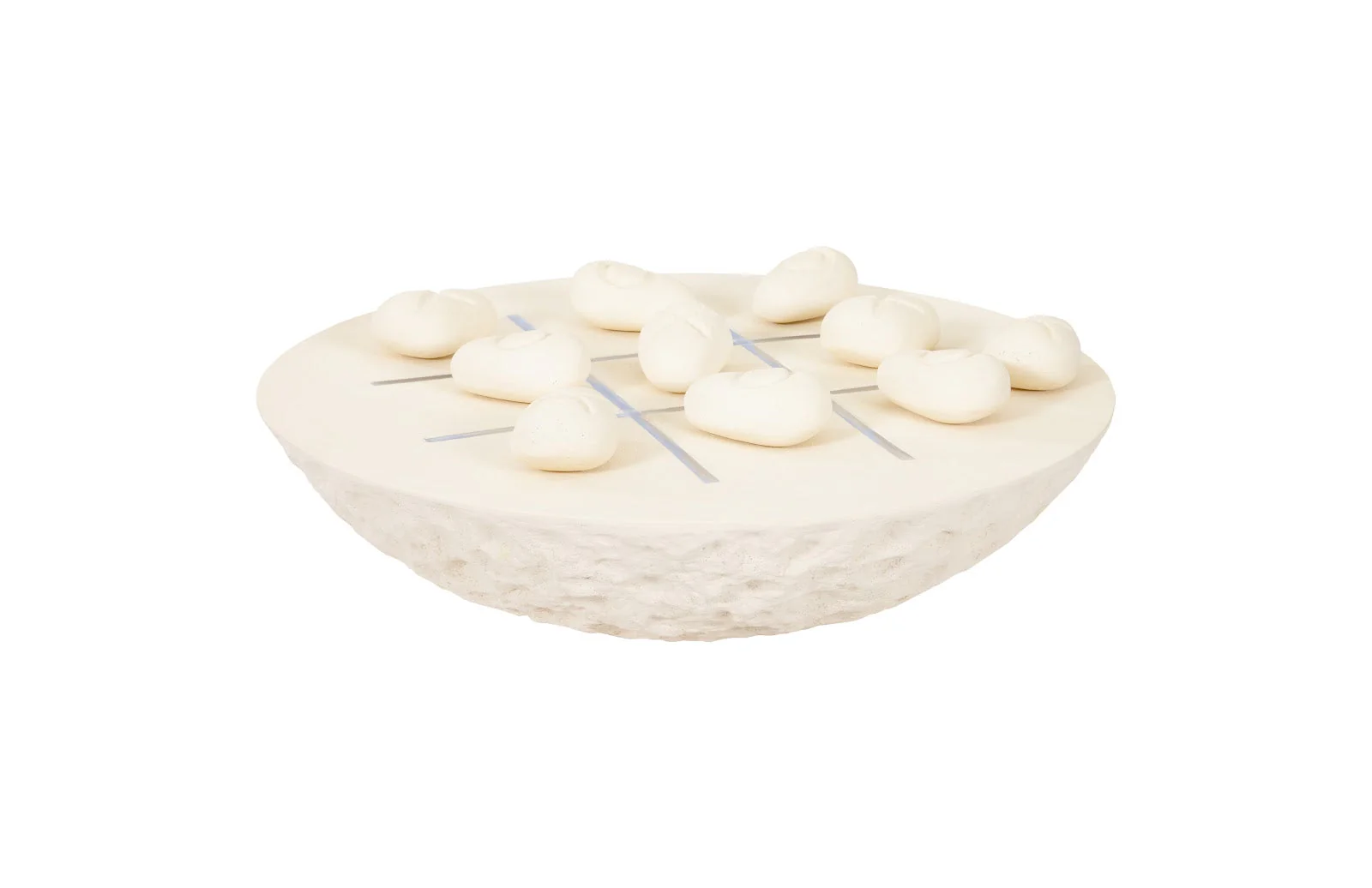 Phillips Collection Tic-Tac-Toe Stone, Large, Off-White - Image 3